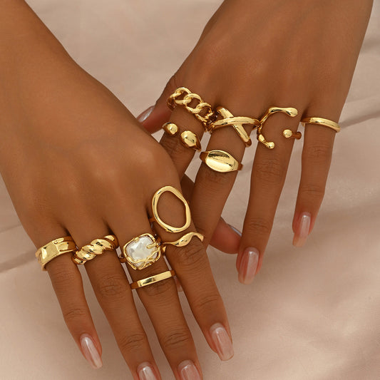 Personality Geometry Special-interest Design High-grade Ring