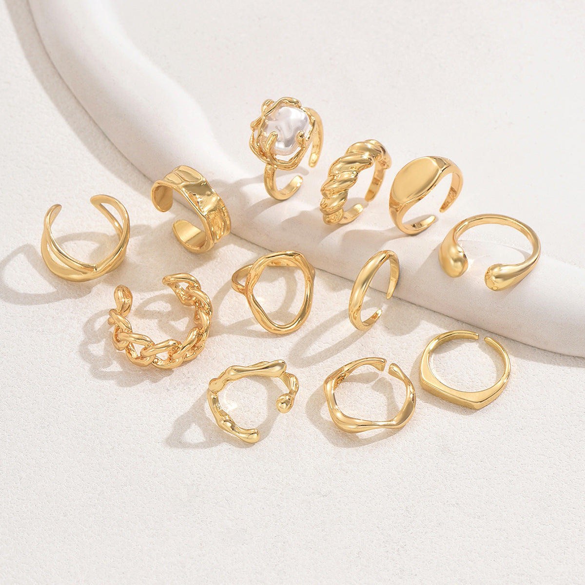 Personality Geometry Special-interest Design High-grade Ring