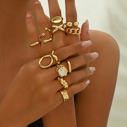 Personality Geometry Special-interest Design High-grade Ring